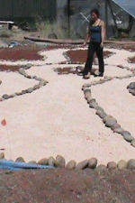 Building an Anhk Labyrinth at Isis Oasis